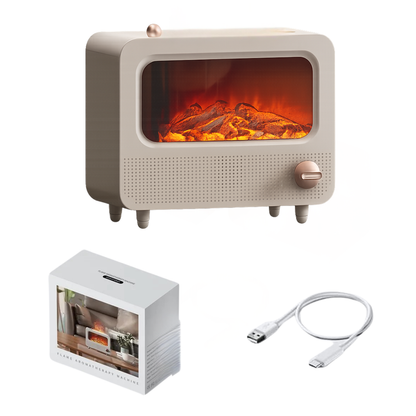 Humidificador Vintage con Fuego & Ruido Blanco